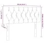 Light gray fabric headboard with LED 90x7x78/88 cm by vidaXL, Headboards and footboards - Ref: Foro24-3121930, Price: 54,04 €...