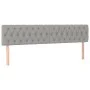 Light gray fabric headboard with LED 200x7x78/88 cm by vidaXL, Headboards and footboards - Ref: Foro24-3121970, Price: 68,75 ...