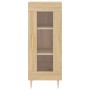 Aparador de madera contrachapada roble Sonoma 34,5x34x180 cm