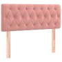 Kopfteil aus rosa Samt mit LED 90x7x78/88 cm von vidaXL, Kopf- und Fußteile - Ref: Foro24-3121989, Preis: 60,60 €, Rabatt: %