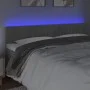 Light gray velvet headboard with LED 180x5x78/88 cm by vidaXL, Headboards and footboards - Ref: Foro24-3121910, Price: 66,08 ...