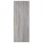 Aparador alto madera contrachapada gris Sonoma 34,5x34x180 cm