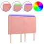 Cabecero con luces LED terciopelo rosa 144x5x118/128 cm de vidaXL, Cabeceros y pies de cama - Ref: Foro24-3122197, Precio: 11...