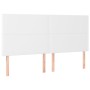 Headboard with LED lights white synthetic leather 180x5x118/128 cm by vidaXL, Headboards and footboards - Ref: Foro24-3122247...