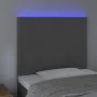 Headboard with LED lights dark gray velvet 100x5x118/128 cm by vidaXL, Headboards and footboards - Ref: Foro24-3122187, Price...