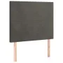 Headboard with LED lights dark gray velvet 100x5x118/128 cm by vidaXL, Headboards and footboards - Ref: Foro24-3122187, Price...