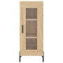 Aparador de madera contrachapada roble Sonoma 34,5x34x180 cm