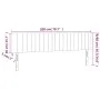 LED-Kopfteil aus dunkelblauem Samt, 200 x 5 x 78/88 cm von vidaXL, Kopf- und Fußteile - Ref: Foro24-3121920, Preis: 67,28 €, ...