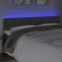 Dunkelgraues Samtkopfteil mit LED 180x7x78/88 cm von vidaXL, Kopf- und Fußteile - Ref: Foro24-3122009, Preis: 72,14 €, Rabatt: %