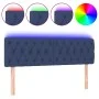 Kopfteil aus blauem Stoff mit LED 160x7x78/88 cm von vidaXL, Kopf- und Fußteile - Ref: Foro24-3121960, Preis: 75,70 €, Rabatt: %
