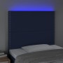 Kopfteil mit LED-Lichtern aus blauem Stoff, 100 x 5 x 118/128 cm von vidaXL, Kopf- und Fußteile - Ref: Foro24-3122280, Preis:...