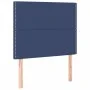 Cabecero con luces LED tela azul 100x5x118/128 cm de vidaXL, Cabeceros y pies de cama - Ref: Foro24-3122280, Precio: 57,63 €,...