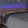 Rosa Samtkopfteil mit LED 200x5x78/88 cm von vidaXL, Kopf- und Fußteile - Ref: Foro24-3122117, Preis: 70,03 €, Rabatt: %