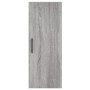 Aparador alto madera contrachapada gris Sonoma 34,5x34x180 cm