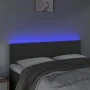 Dunkelgraues Samtkopfteil mit LED 144x5x78/88 cm von vidaXL, Kopf- und Fußteile - Ref: Foro24-3121801, Preis: 55,88 €, Rabatt: %
