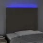 Headboard with LED lights taupe gray fabric 80x5x118/128 cm by vidaXL, Headboards and footboards - Ref: Foro24-3122122, Price...