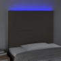 Kopfteil mit LED-Leuchten, taupegrauer Stoff, 80 x 5 x 118/128 cm von vidaXL, Kopf- und Fußteile - Ref: Foro24-3122122, Preis...