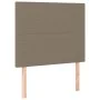 Headboard with LED lights taupe gray fabric 80x5x118/128 cm by vidaXL, Headboards and footboards - Ref: Foro24-3122122, Price...