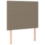 Kopfteil mit LED-Leuchten, taupegrauer Stoff, 80 x 5 x 118/128 cm von vidaXL, Kopf- und Fußteile - Ref: Foro24-3122122, Preis...