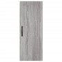 Aparador alto madera contrachapada gris Sonoma 34,5x34x180 cm
