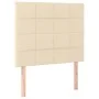 Kopfteil mit LED-Leuchten, cremefarbener Stoff, 100 x 5 x 118/128 cm von vidaXL, Kopf- und Fußteile - Ref: Foro24-3122419, Pr...