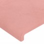 Pink velvet headboard with LED lights 100x5x118/128 cm by vidaXL, Headboards and footboards - Ref: Foro24-3122191, Price: 61,...