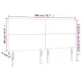 Kopfteil mit LED-Leuchten, graues Kunstleder, 200 x 5 x 118/128 cm von vidaXL, Kopf- und Fußteile - Ref: Foro24-3122256, Prei...