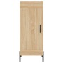 Aparador de madera contrachapada roble Sonoma 34,5x34x180 cm