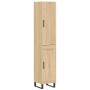 Aparador de madera contrachapada roble Sonoma 34,5x34x180 cm
