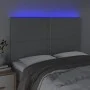 Cabecero con luces LED tela gris claro 144x5x118/128 cm de vidaXL, Cabeceros y pies de cama - Ref: Foro24-3122282, Precio: 90...