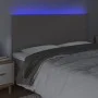 Headboard with LED lights gray synthetic leather 180x5x118/128 cm by vidaXL, Headboards and footboards - Ref: Foro24-3122250,...