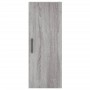 Aparador alto madera contrachapada gris Sonoma 34,5x34x180 cm