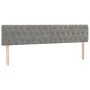 Light gray velvet headboard with LED 200x7x78/88 cm by vidaXL, Headboards and footboards - Ref: Foro24-3122014, Price: 86,58 ...