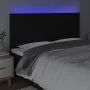 Headboard with LED lights black fabric 160x5x118/128 cm by vidaXL, Headboards and footboards - Ref: Foro24-3122152, Price: 10...