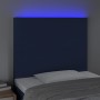 Kopfteil mit LED-Lichtern aus blauem Stoff, 90 x 5 x 118/128 cm von vidaXL, Kopf- und Fußteile - Ref: Foro24-3122132, Preis: ...