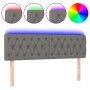 Kopfteil aus dunkelgrauem Stoff mit LED 160x7x78/88 cm von vidaXL, Kopf- und Fußteile - Ref: Foro24-3121955, Preis: 79,06 €, ...