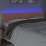Rosa Samtkopfteil mit LED 180x5x78/88 cm von vidaXL, Kopf- und Fußteile - Ref: Foro24-3121915, Preis: 63,71 €, Rabatt: %