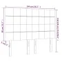 Headboard with LED lights blue fabric 144x5x118/128 cm by vidaXL, Headboards and footboards - Ref: Foro24-3122428, Price: 117...