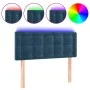 Blue velvet LED headboard 100x5x78/88 cm by vidaXL, Headboards and footboards - Ref: Foro24-3122092, Price: 49,82 €, Discount: %
