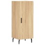 Aparador de madera contrachapada roble Sonoma 34,5x34x180 cm