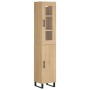 Aparador de madera contrachapada roble Sonoma 34,5x34x180 cm