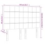 Kopfteil mit LED-Leuchten, hellgrauer Samt, 144 x 5 x 118/128 cm von vidaXL, Kopf- und Fußteile - Ref: Foro24-3122472, Preis:...