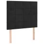 Black velvet headboard with LED lights 90x5x118/128 cm by vidaXL, Headboards and footboards - Ref: Foro24-3122462, Price: 78,...