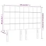 Headboard with LED lights cream fabric 144x5x118/128 cm by vidaXL, Headboards and footboards - Ref: Foro24-3122427, Price: 98...