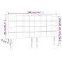Headboard with LED lights black fabric 200x5x118/128 cm by vidaXL, Headboards and footboards - Ref: Foro24-3122448, Price: 11...