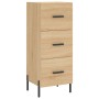 Aparador de madera contrachapada roble Sonoma 34,5x34x180 cm