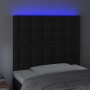 Kopfteil mit LED-Beleuchtung, schwarzes Kunstleder, 90 x 5 x 118/128 cm von vidaXL, Kopf- und Fußteile - Ref: Foro24-3122502,...