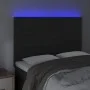Cabecero con luces LED terciopelo negro 144x5x118/128 cm de vidaXL, Cabeceros y pies de cama - Ref: Foro24-3122614, Precio: 8...