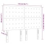 Kopfteil mit LED-Leuchten, graues Kunstleder, 144 x 5 x 118/128 cm von vidaXL, Kopf- und Fußteile - Ref: Foro24-3122518, Prei...