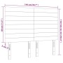 Rosafarbenes Samtkopfteil mit LED-Leuchten, 144 x 5 x 118/128 cm von vidaXL, Kopf- und Fußteile - Ref: Foro24-3122617, Preis:...